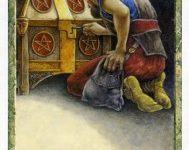 Lá Four of Pentacles - Druidcraft Tarot 7