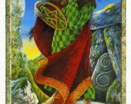 Lá Princess of Pentacles - Druidcraft Tarot 17