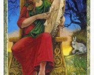 Lá Queen of Pentacles - Druidcraft Tarot 10