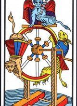 Lá X. The Wheel of Fortune - Tarot of Marseilles 96