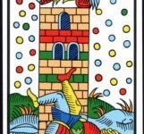Lá XVI. The Tower - Tarot of Marseilles 2