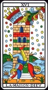 Lá XVI. The Tower - Tarot of Marseilles 4
