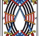 Lá 10 of Swords - Tarot of Marseilles 18