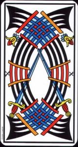 Lá 10 of Swords - Tarot of Marseilles 4