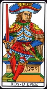 Lá King of Swords - Tarot of Marseilles 4