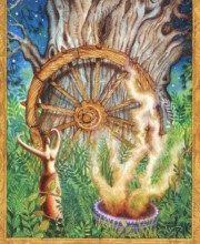 Lá X. The Wheel of Fortune – Chrysalis Tarot 11