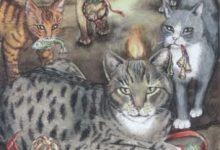 Six of Fire - Mystical Cats Tarot 17