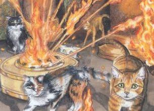 Ten of Fire - Mystical Cats Tarot 18