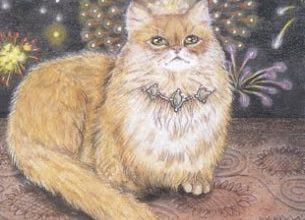 Fire Queen - Mystical Cats Tarot 22