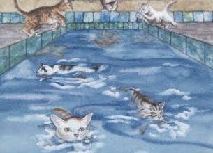 Six of Sea - Mystical Cats Tarot 19