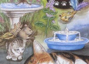 Nine of Sea - Mystical Cats Tarot 16