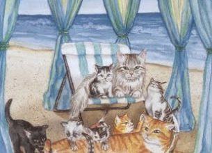 Ten of Sea - Mystical Cats Tarot 10