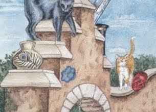 Three of Sky - Mystical Cats Tarot 17