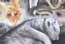 Nine of Sky - Mystical Cats Tarot 18