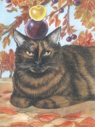 Two of Earth - Mystical Cats Tarot 1