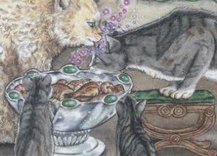 Six of Earth - Mystical Cats Tarot 7