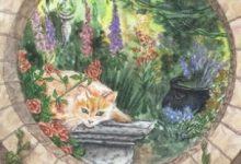 Nine of Earth - Mystical Cats Tarot 11