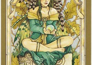 Lá The Priestess - Mystic Faerie Tarot 16