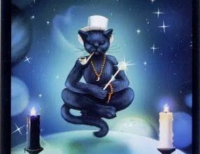 Lá I. The Magician - Black Cats Tarot 7