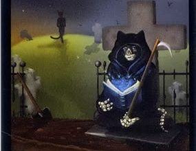 Lá XIII. Death - Black Cats Tarot 16