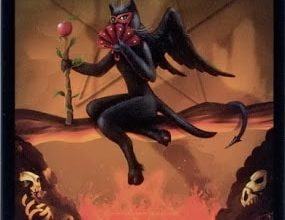Lá IV. The Devil - Black Cats Tarot 8