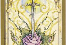 Lá Ace of Swords - Mystic Faerie Tarot 16