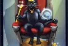 Lá IV. The Emperor - Black Cats Tarot 8