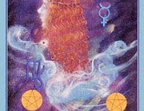 Lá Seven of Pentacles - Celestial Tarot 8