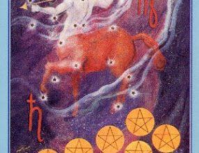 Lá Eight of Pentacles - Celestial Tarot 16
