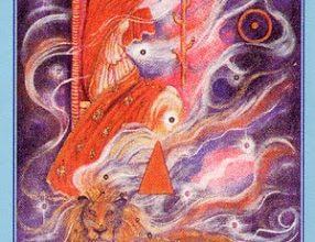Lá Queen of Wands - Celestial Tarot 5