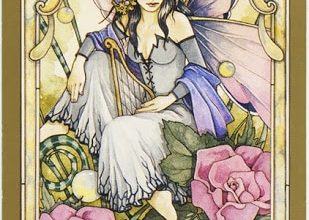 Lá Queen of Swords - Mystic Faerie Tarot 8