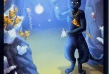 Lá Ten of Wands - Black Cats Tarot 2