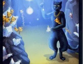Lá Ten of Wands - Black Cats Tarot 38