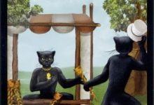 Lá Eight of Wands - Black Cats Tarot 11