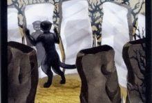 Lá Nine of Swords - Black Cats Tarot 2