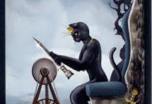 Lá King of Swords - Black Cats Tarot 19