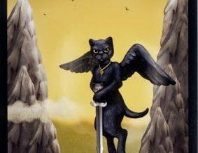 Lá Page of Swords - Black Cats Tarot 7