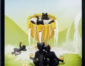 Lá Ace of Cups - Black Cats Tarot 16