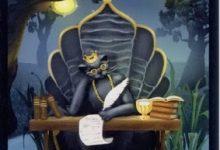 Lá King of Cups - Black Cats Tarot 4