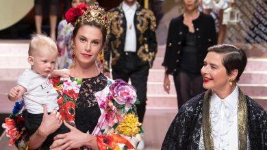 Biểu tượng nhan sắc Isabella Rossellini và con gái trên sàn diễn Dolce&Gabbana - Làm Đẹp 4