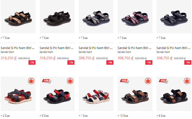 4 Shop bán giày sandal uy tín và chất lượng nhất tại Đà Nẵng 1